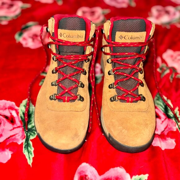 Columbia Newton Ridge Plus Waterproof Amped Hiking Boots | Women’s 11 Elk / Red - Picture 12 of 16